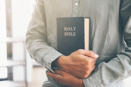 Bible and praying concept.